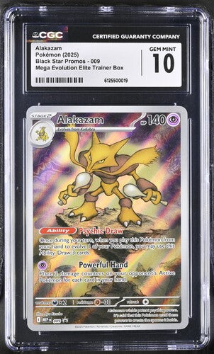 Pokemon: Alakazam- Black Star Promos- CGC 10 - VGMX