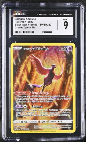 Pokemon: Galarian Articuno- Black Star Promos- CGC 9 - VGMX