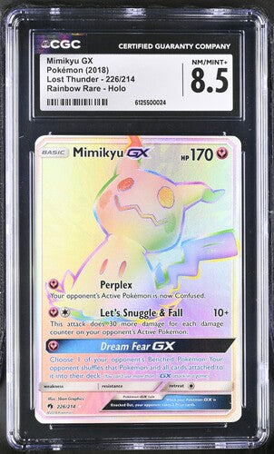 Pokemon: Mimikyu GX - Lost Thunder - CGC 8.5 - VGMX