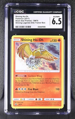 Pokémon: Shining Ho-oh - SM70 - CGC 6.5 - VGMX