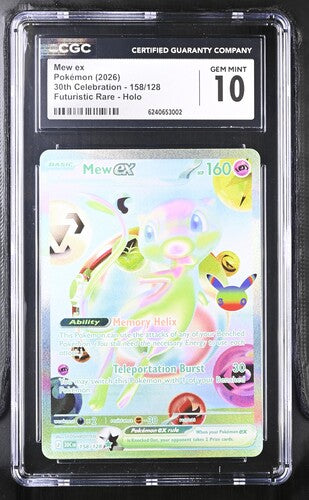 Pokémon: Mew ex - 158/128 - CGC 10 - VGMX