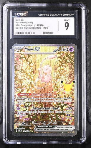Pokémon: Mew ex - 152/128 - CGC 9 - VGMX