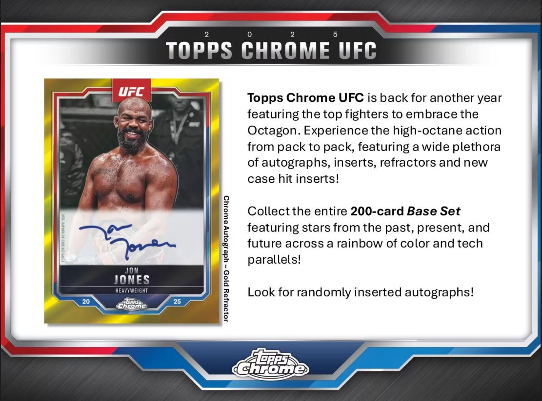 2025 Topps Chrome UFC Blaster Box - VGMX