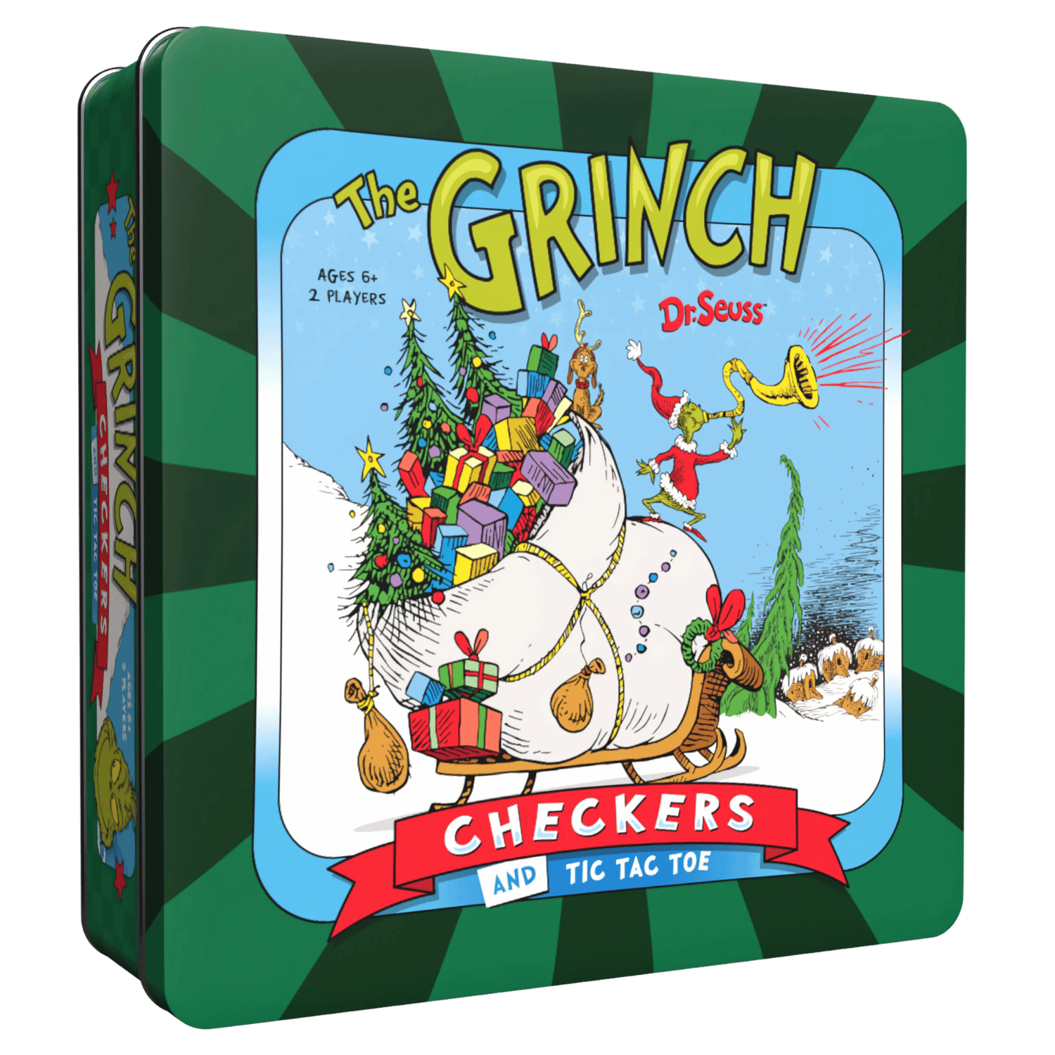 The Grinch: Checkers & Tic-Tac-Toe - Board Game - VGMX