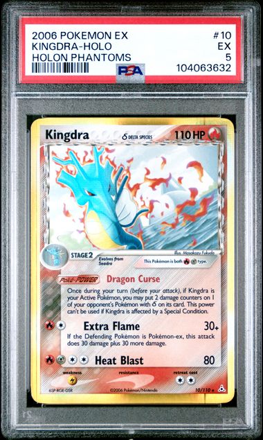 Pokemon: Kingdra (Delta Species) - 10/110 - Holon Phantoms - PSA 5