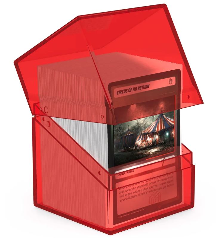 Ultimate Guard: Boulder 100+ Clear - Ruby Deck Box - VGMX