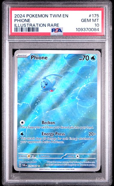 Pokemon: Phione - 175/167 - Twilight Masquerade - PSA 10