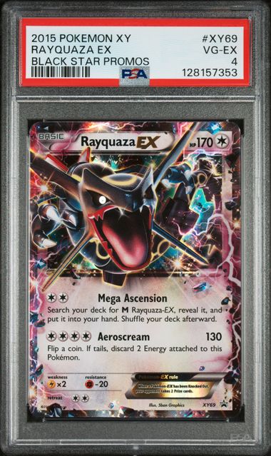 Pokémon: Rayquaza ex - XY69 - Blackstar Promos - PSA 4