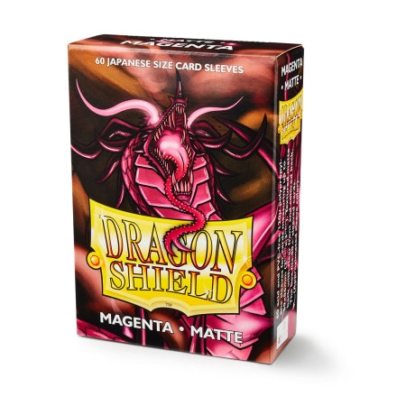 DRAGON SHIELD SLEEVES: JAPANESE MATTE MAGENTA (BOX OF 60)