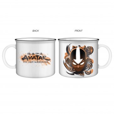 Avatar Aang Orange Face 20oz Ceramic Camper Mug