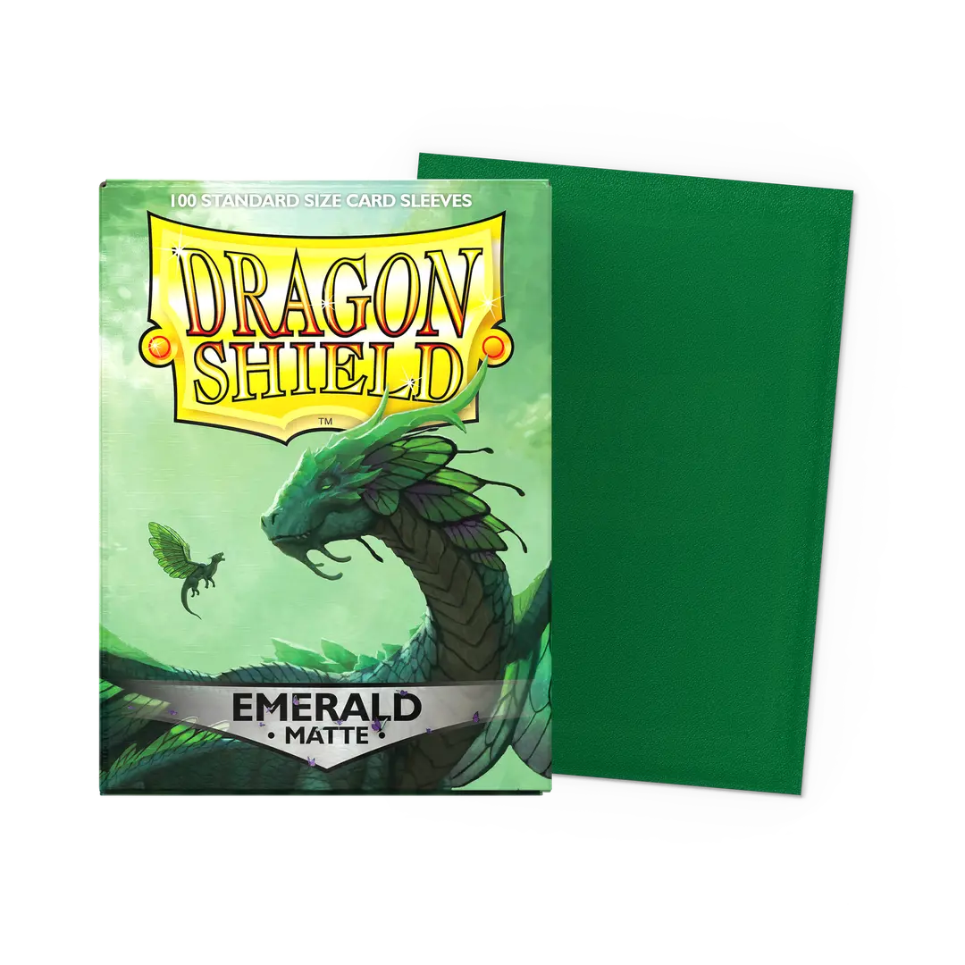 Dragon Shield: Matte Emerald 100 CT - VGMX