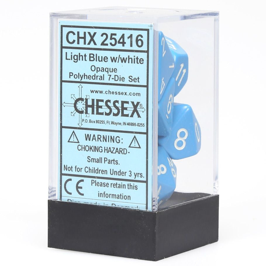 7-Set Cube Opaque Light Blue with White - VGMX