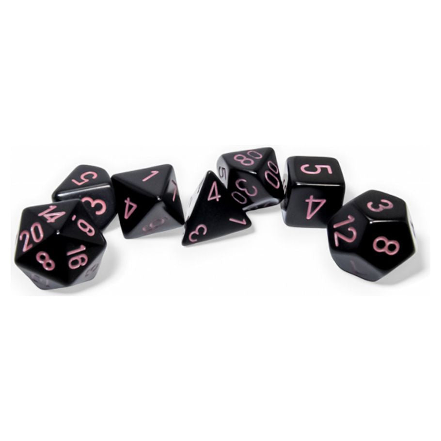 7-Set Opaque Black with Pink - VGMX