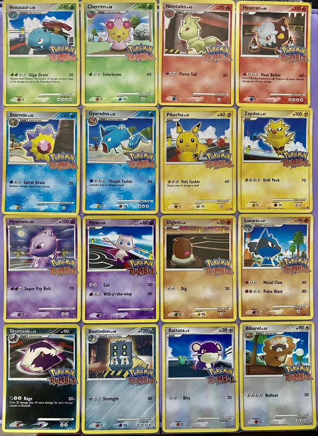 Pokemon Rumble Promo Full Set - Moderately Played - VGMX