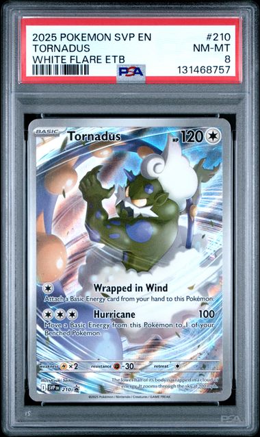 Pokemon: Tornadus - 210 - Black Star Promos - PSA 8