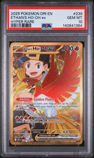 Pokémon: Ethan's Ho-oh ex - 239/182 - PSA 10 - VGMX