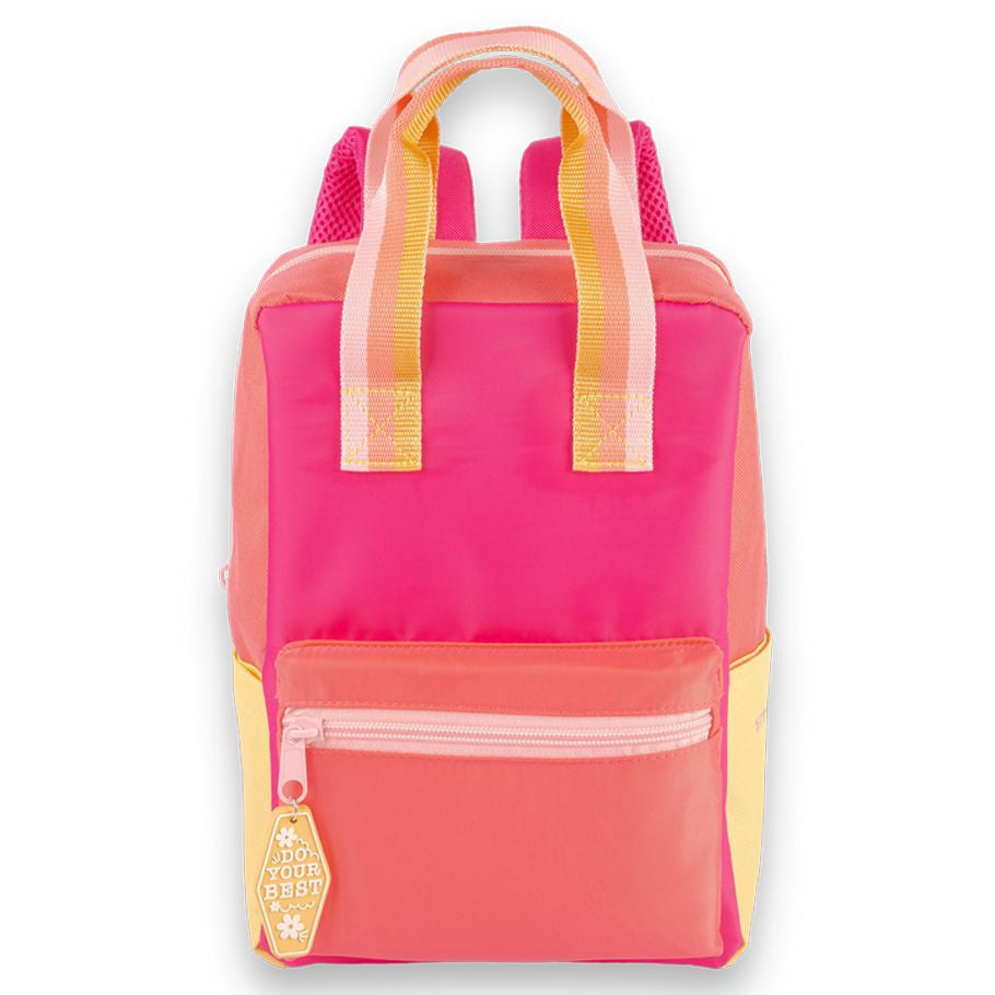 Harlow: Mini Colorblock Backpack: Pink - VGMX