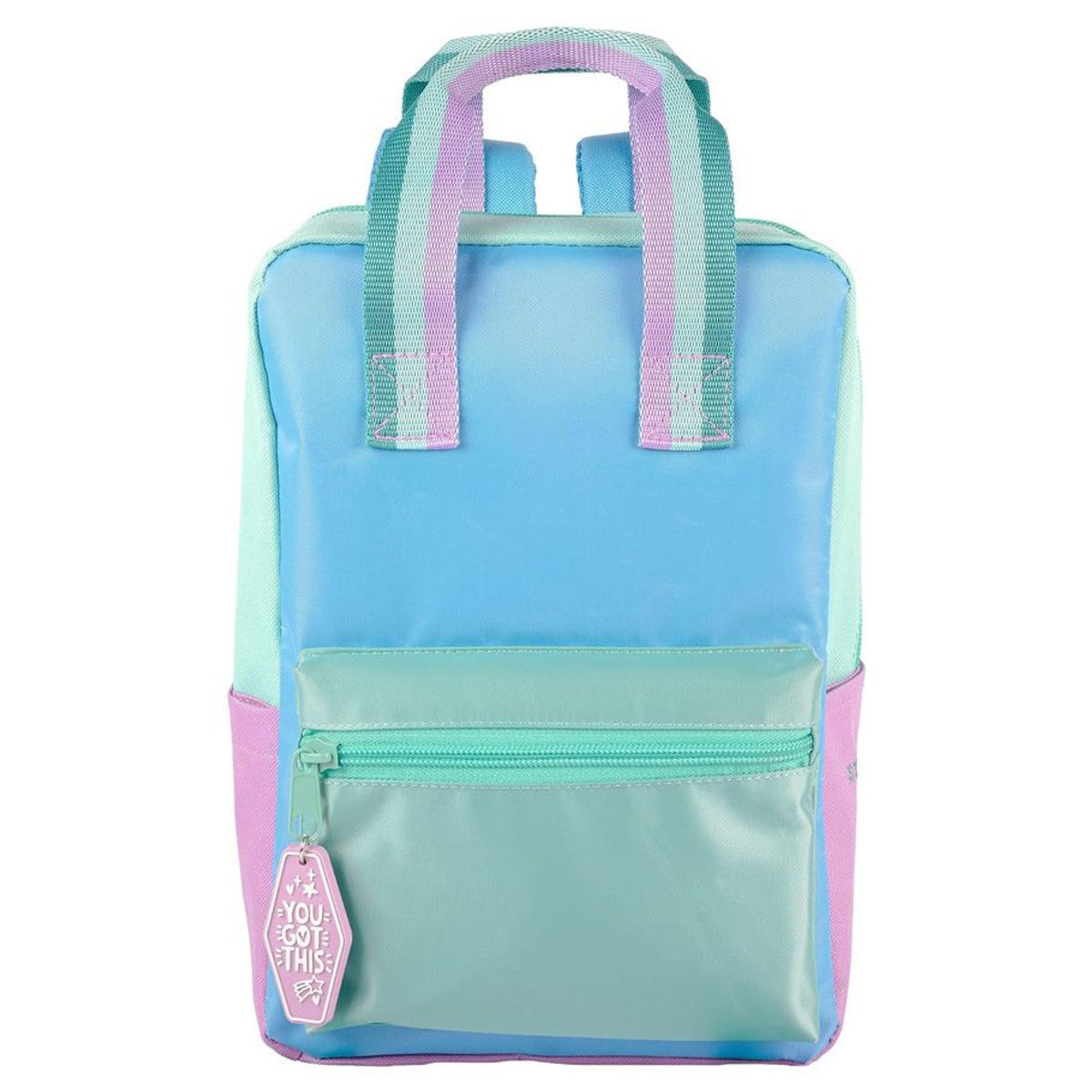 Mini Colorblock Backpack: Periwinkle