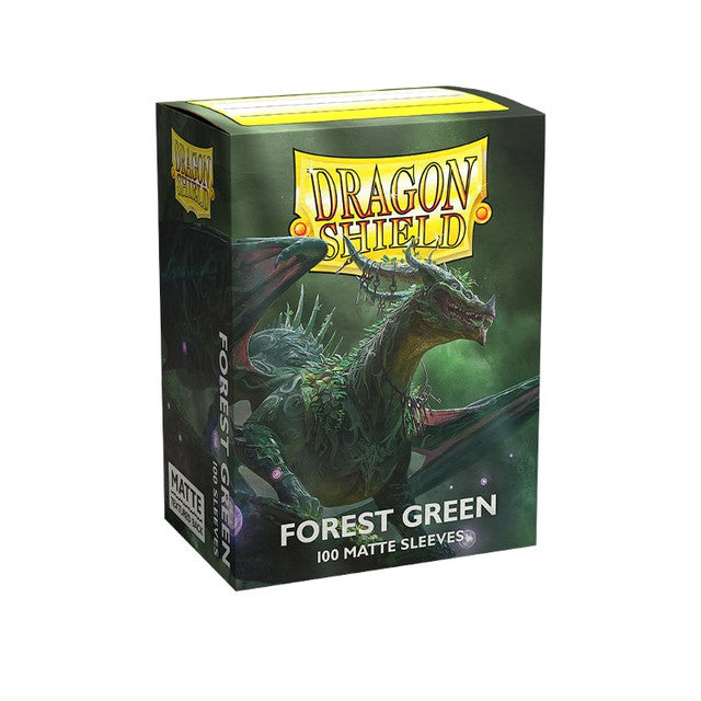 Dragon Shield 100ct Box - Forest Green Matte Sleeves