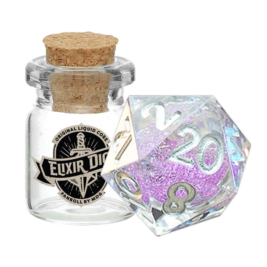 ELIXIR LIQUID CORE D20 DICE: SORCEROUS SWIRL