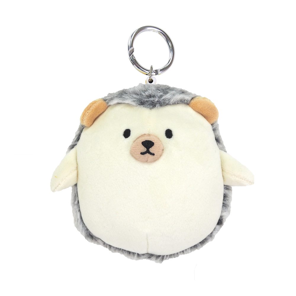Hughug Mocchiri Reel Keychain with a Pocket Hedgehog - VGMX