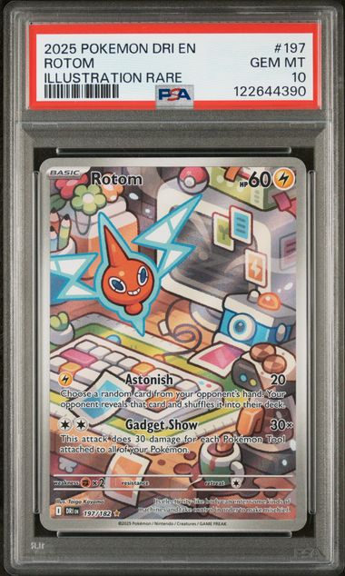 Pokemon: Rotom - 197/182 - Destined Rivals - PSA 10
