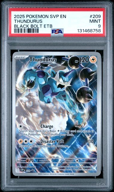 Pokemon: Thundurus - 209 - Black Star Promos - PSA 9