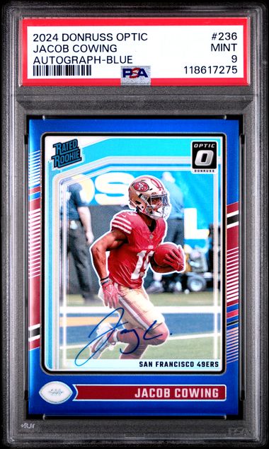 2024 Donruss Optic - Jacob Cowing Autograph - /99 - PSA 9 - VGMX