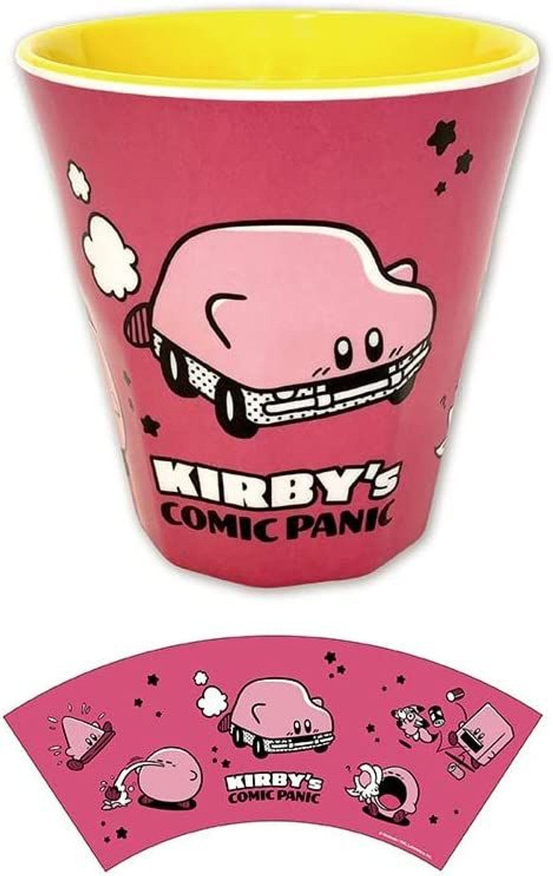 Kirby of the Stars Melamine Cup - Comic Panic Inhale Design