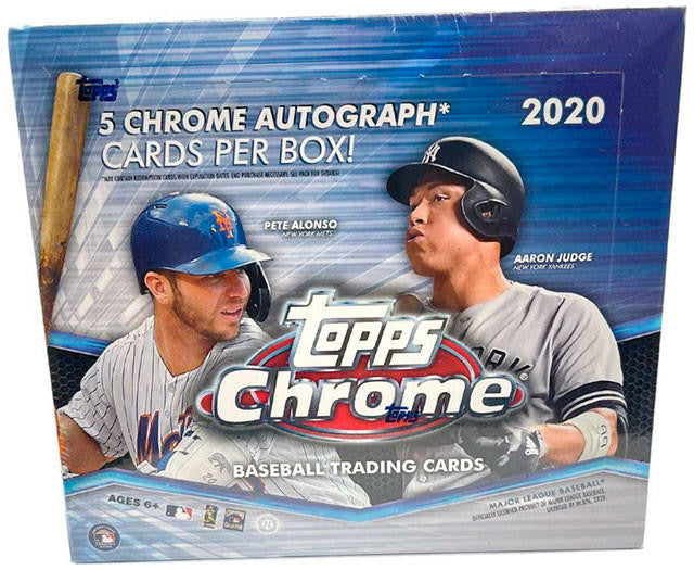 2020 Topps Chrome Baseball Jumbo Hobby Box