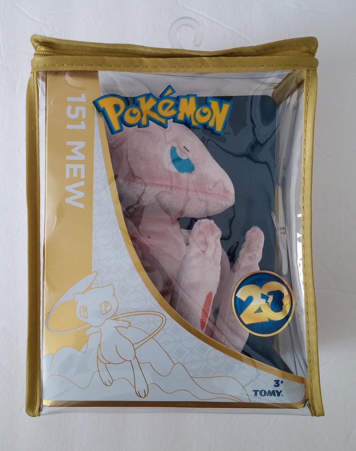 Pokemon Plush 8" Mythical Mew 20th Anniversary