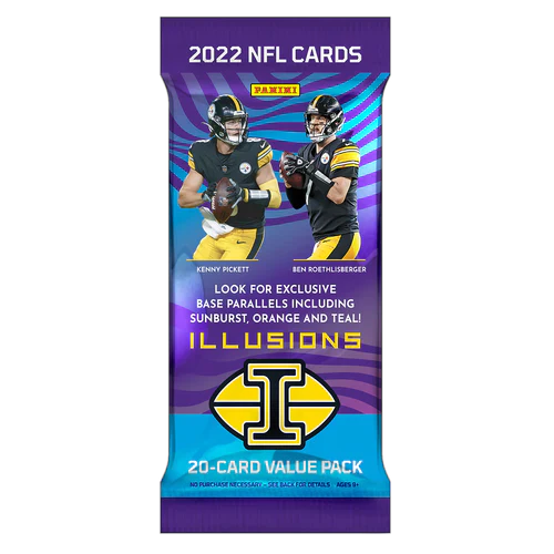 2022 Panini Illusions Football NFL Jumbo Cello Fat Packs- 20 Cards per Pack