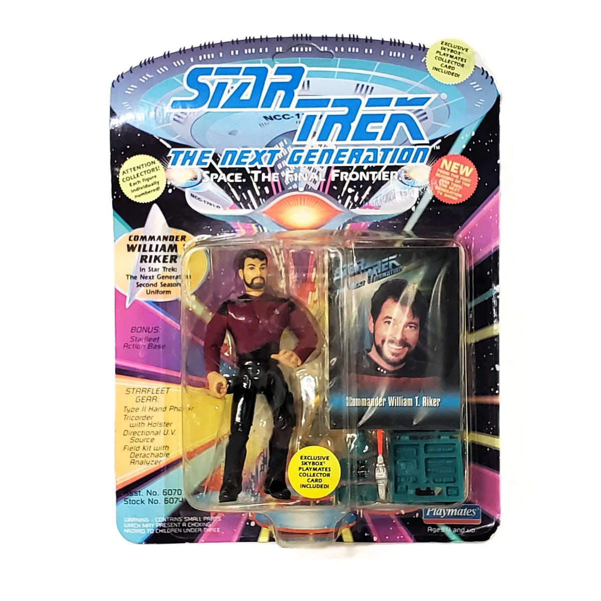 Star Trek: The Next Generation| Commander William Riker (Second Season Uniform) Action Figure - VGMX