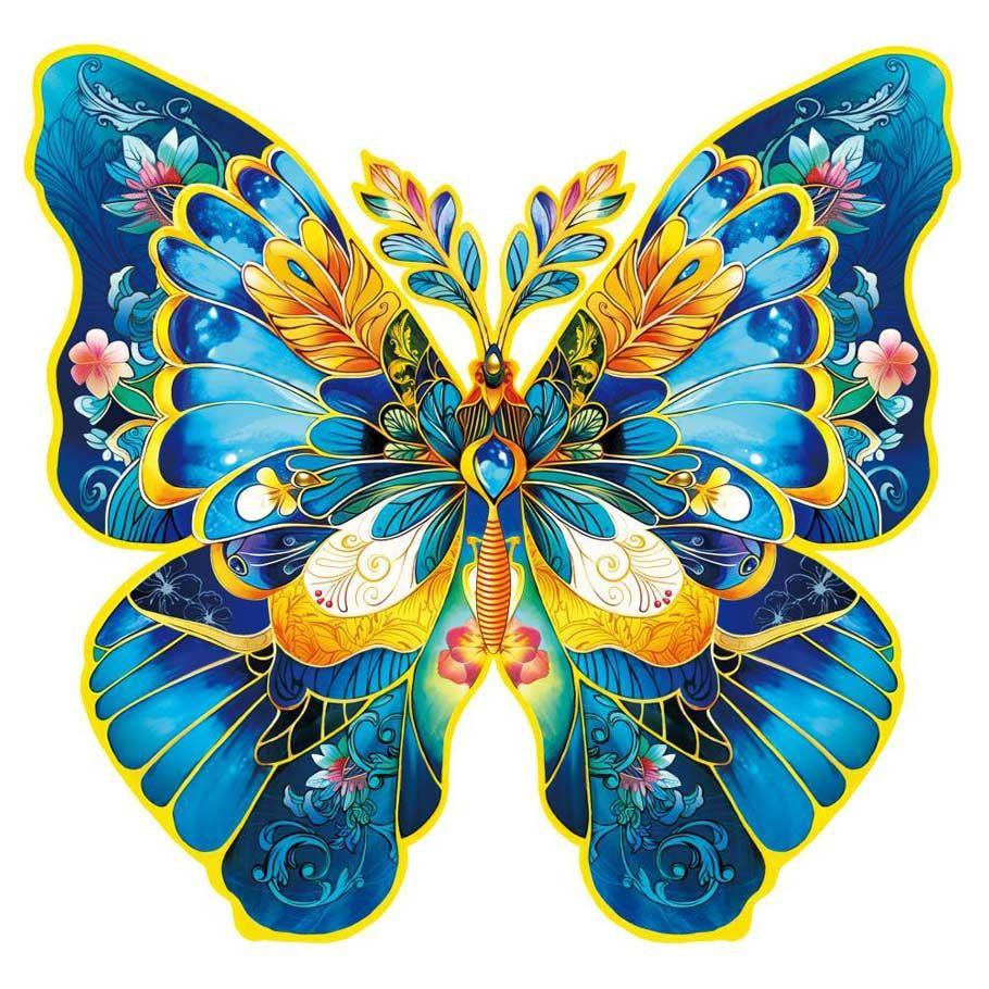 Puzzle: Wooden: Morpho Helena Butterfly 200 piece - VGMX