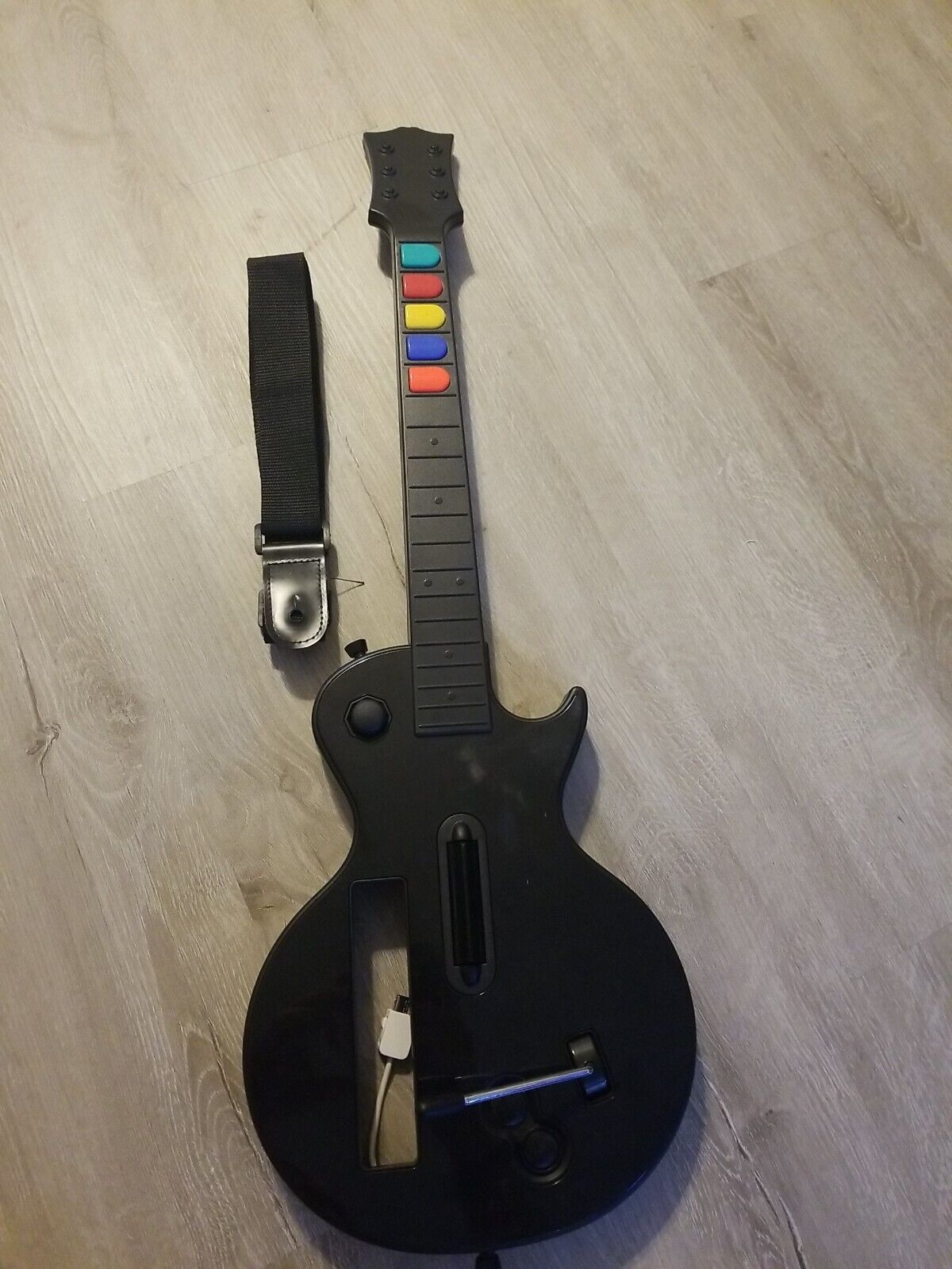 Wii Black Gibson Les Paul Guitar Hero Guitar - Used