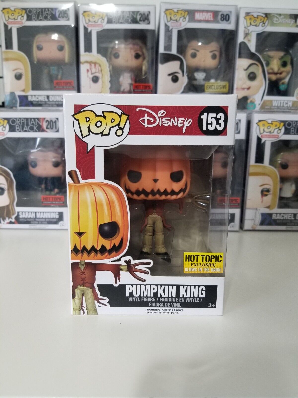 Funko Pop - Disney #153 Pumpkin King - Hot Topic Exclusive Glow in the Dark