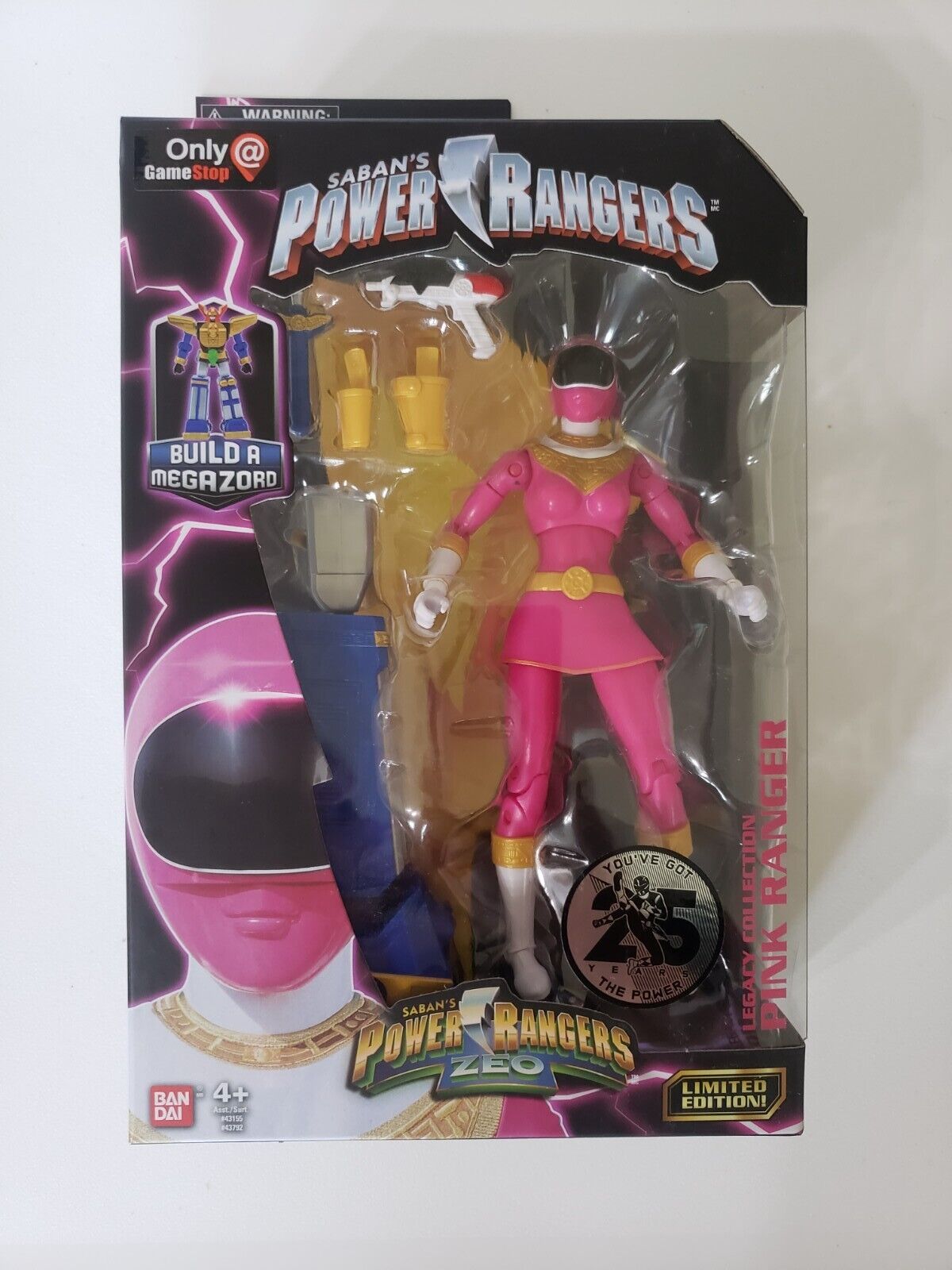 POWER RANGERS LEGACY COLLECTION Pink Zeo Ranger Figure Bandi