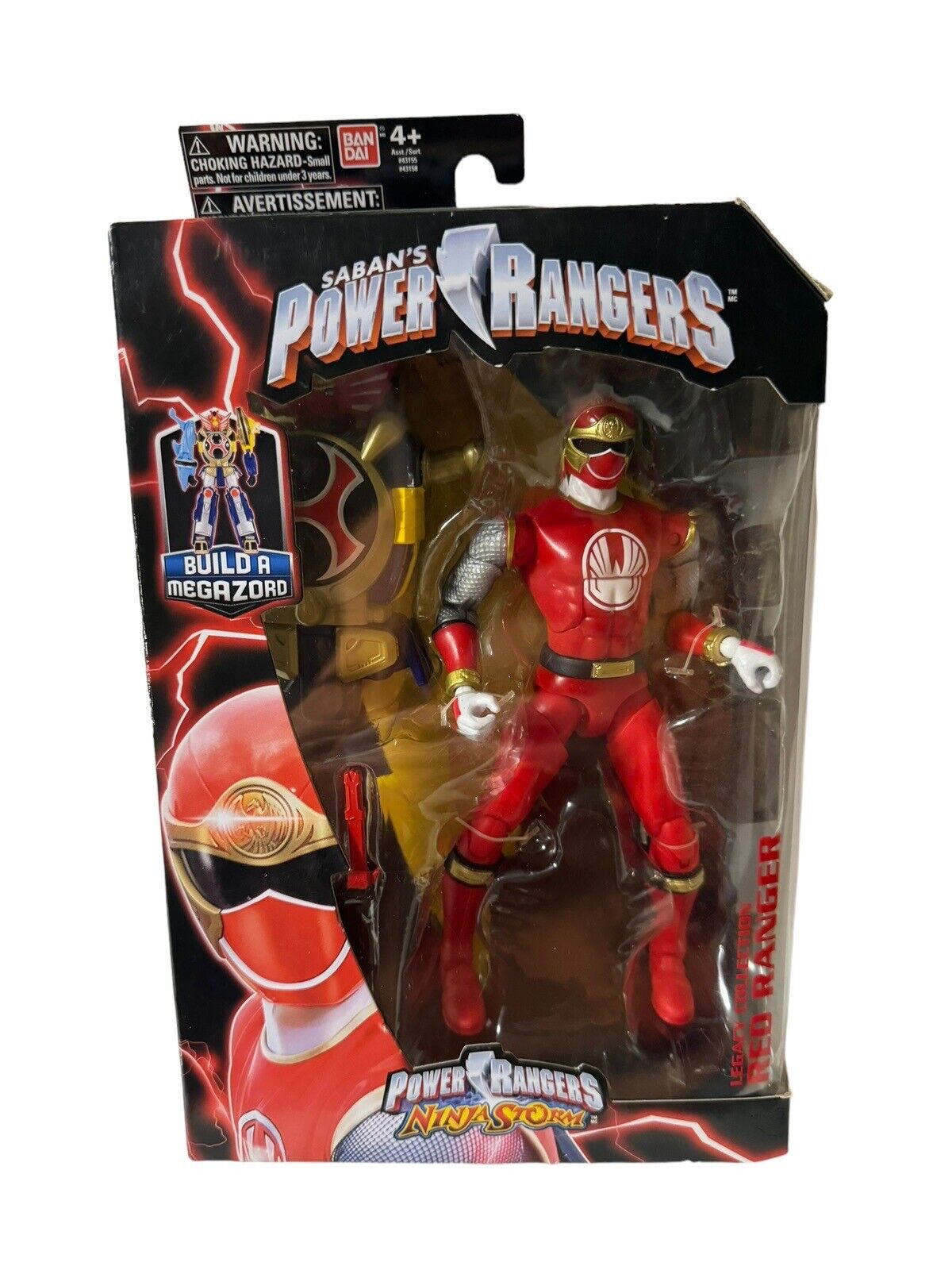 Power Rangers Ninja Storm Red Ranger Legacy Collection Figure Bandai