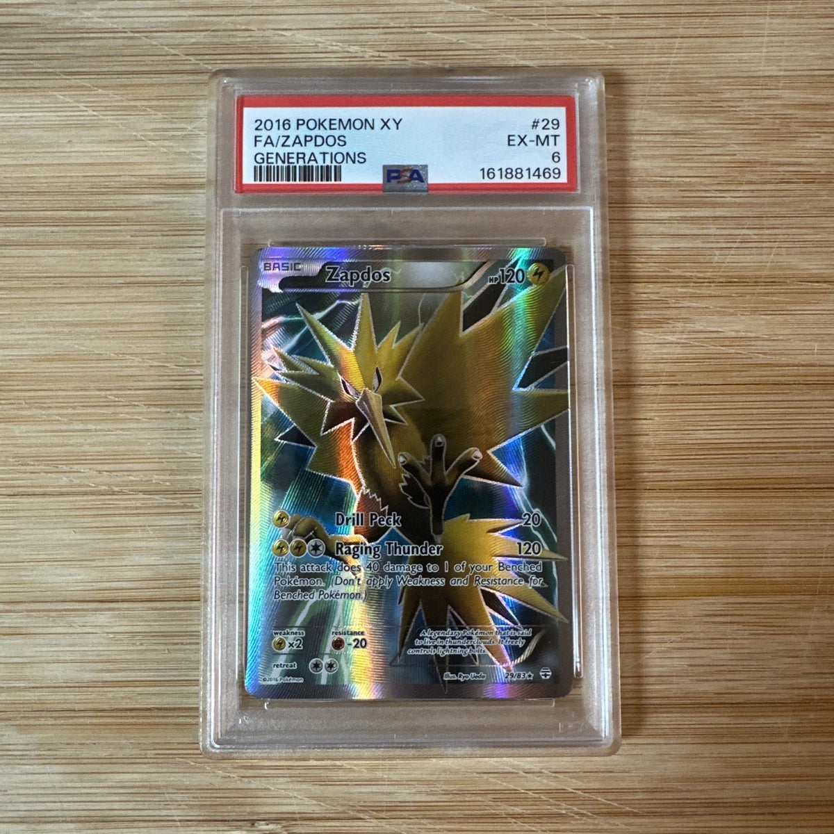 Pokémon: Zapdos - 29/83 - PSA 6 - VGMX