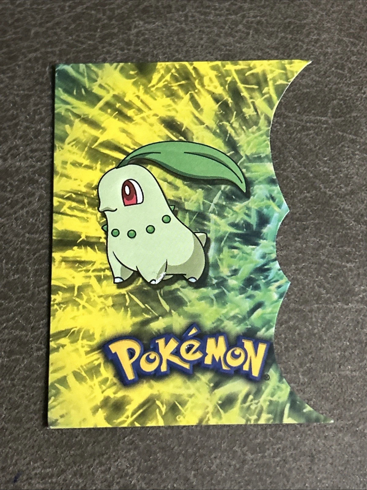Pokemon: 2001 Topps Chikorita - #152 Johto Series 1 - Die Cut Embossed