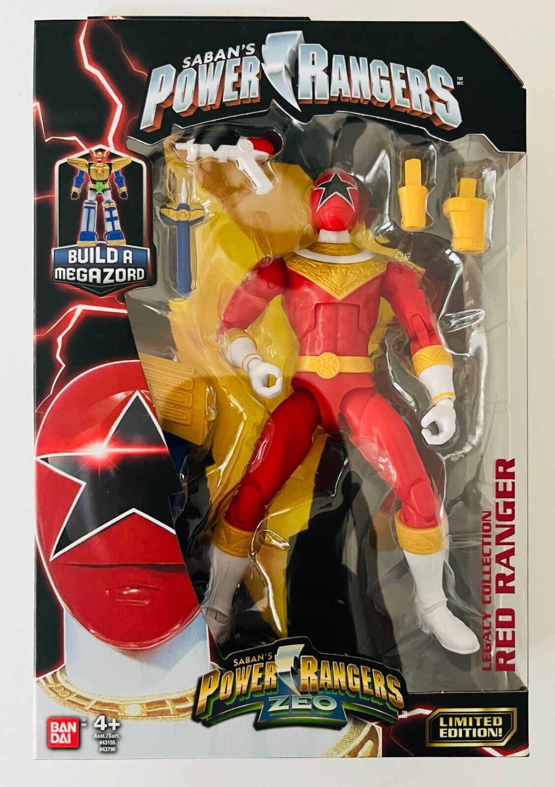 Power Rangers ZEO Legacy Build A Megazord Red Ranger Action Figure [ZEO]