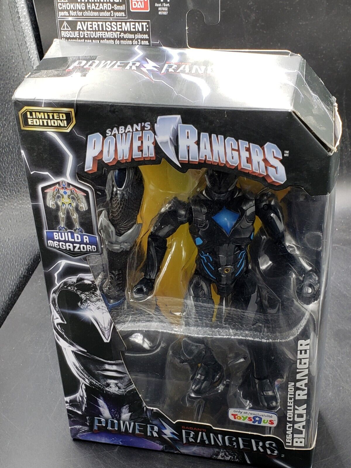 Power Rangers Legacy Collection Black Ranger ToysRus Exclusive 6" 2017