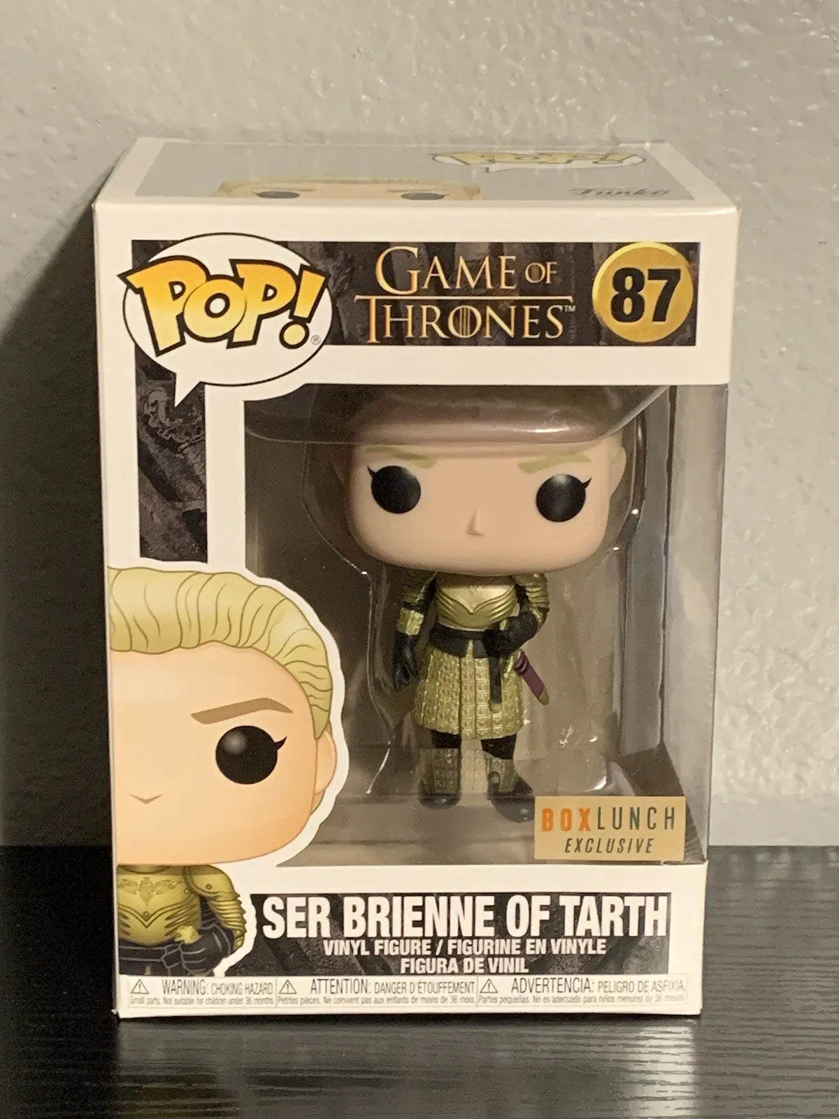 Funko SER BRIENNE TARTH #87 Exclusive Game of Thrones Vinyl Pop Figure