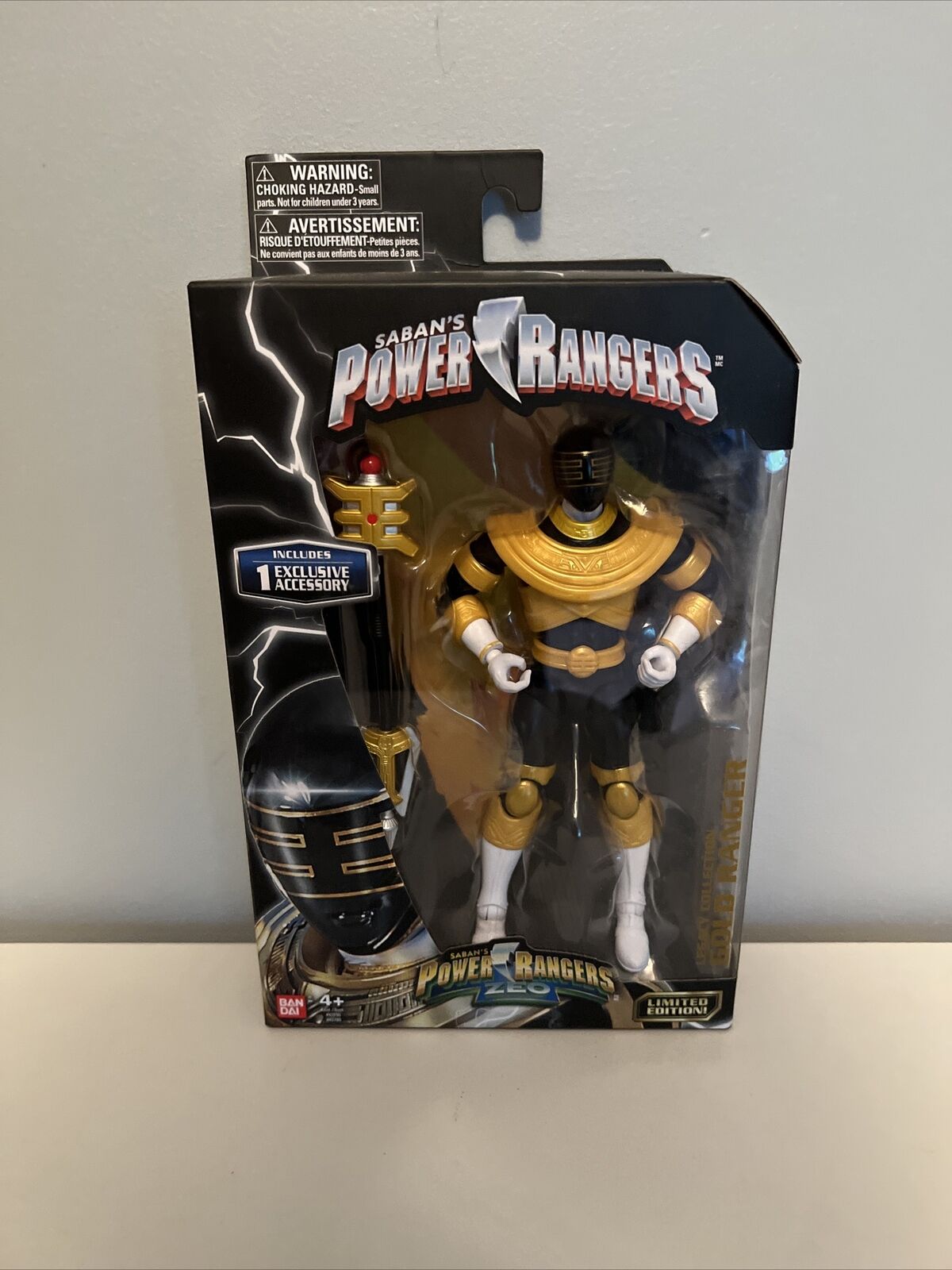 Power Rangers Zeo Gold Ranger Legacy 6.5" Action Figure Bandai Limited Edition