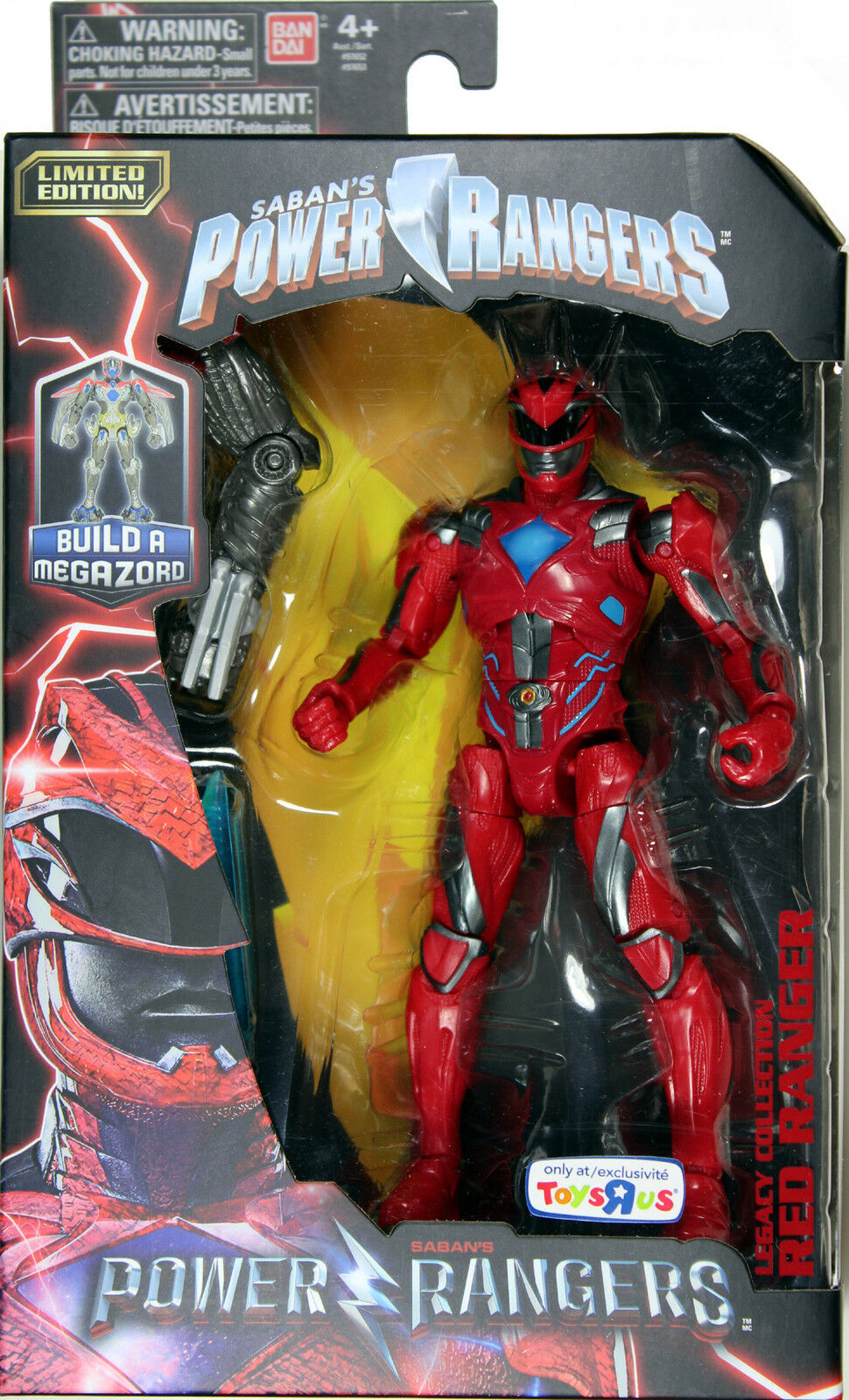 Power Rangers Movie Legacy Build A Megazord Red Ranger Exclusive Action Figure [Movie]