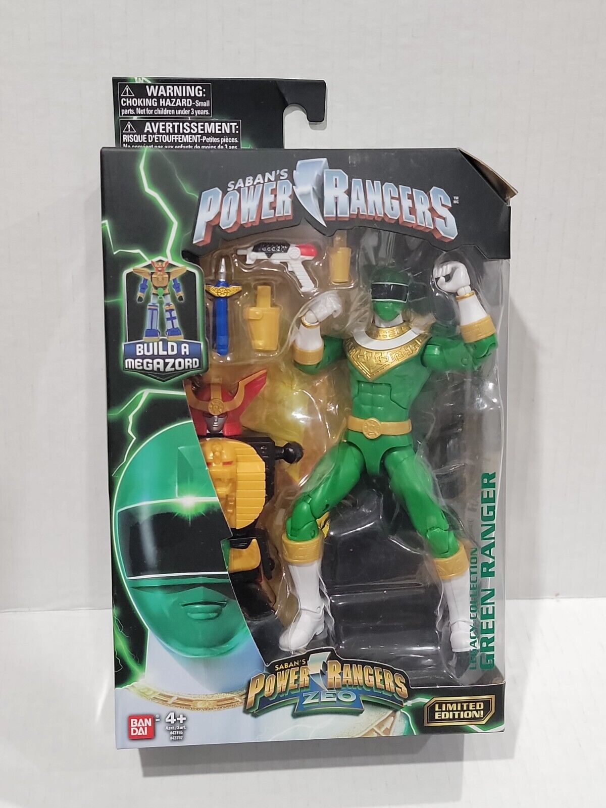 Limited 25th Anniversary Power Rangers Zeo Legacy Collection Green Ranger
