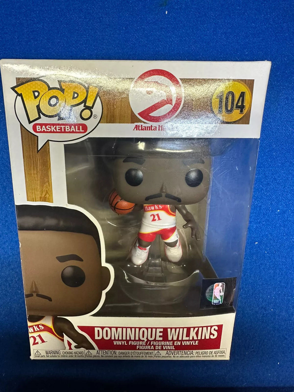 Funko POP NBA Basketball Atlanta Hawks Dominique Wilkins #104 Hardwood Classics