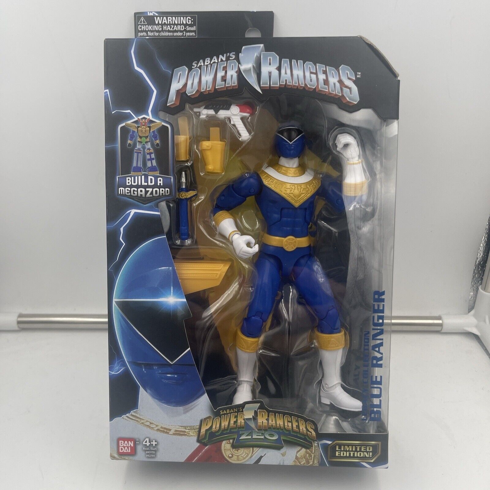 POWER RANGERS 2018 BANDAI ZEO LEGACY BLUE RANGER ACTION FIGURE BUILD A MEGAZORD