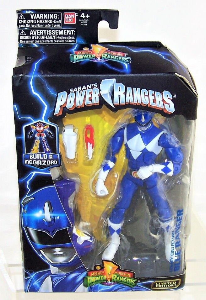 Power Rangers Mighty Morphin Legacy Build A Megazord Blue Ranger Action Figure [MMPR]