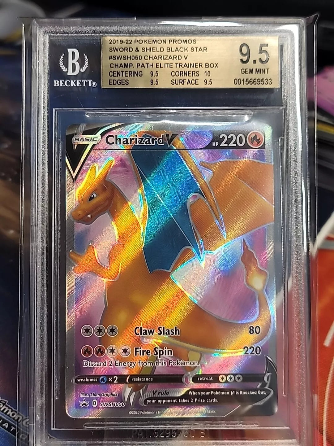 BGS Charizard V #SWSH050 Pokemon Promo